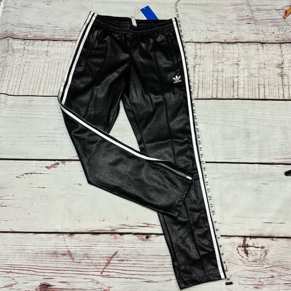 ADIDAS ORIGINALS PREMIUM FAUX LEATHER SST LUXE TRACK PANTS Python skin Small nwt - Picture 6 of 17